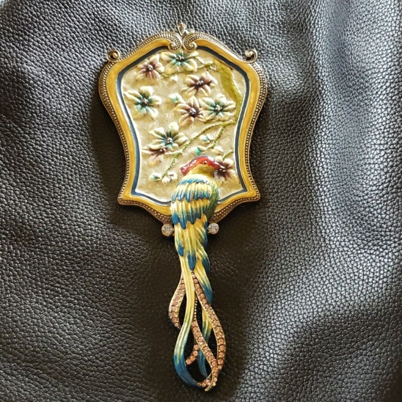 Antique elaborate handheld mirror - Picture 4 of 8